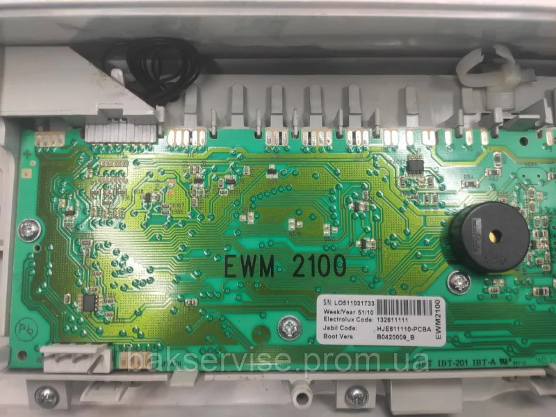 Плата упавління до пральної машини Electrolux EWT 105410 W Б/У, зображення 9