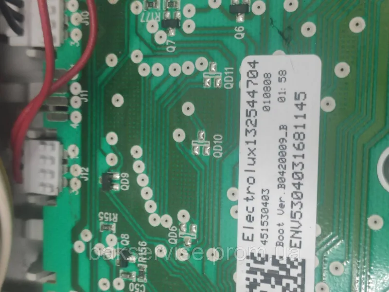 Комплект плата упавління з проводкою до пральної машини Electrolux EWTS 13620W Б/У, изображение 3