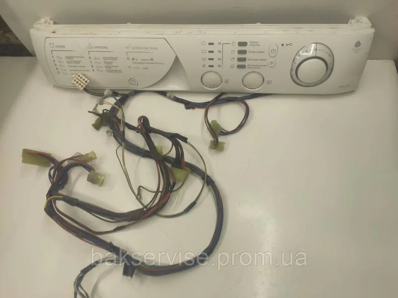 Плата упавління з проводкою до пральної машини Ariston AVSL 100 Б/У, изображение 1