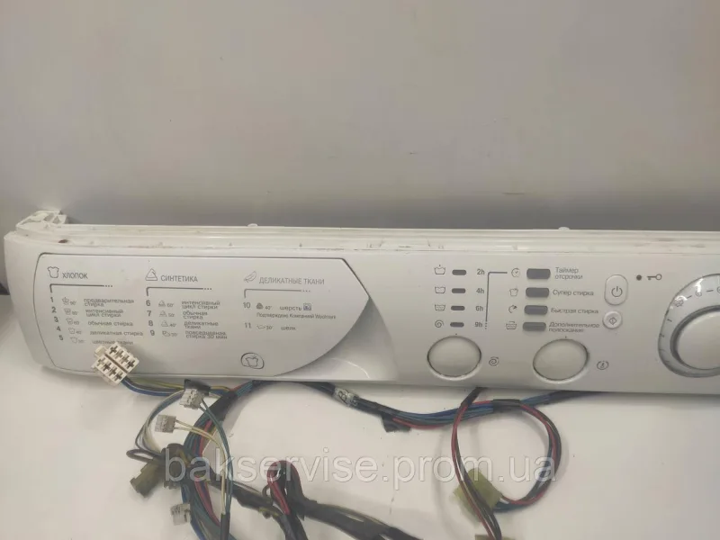 Плата упавління з проводкою до пральної машини Ariston AVSL 100 Б/У, изображение 4