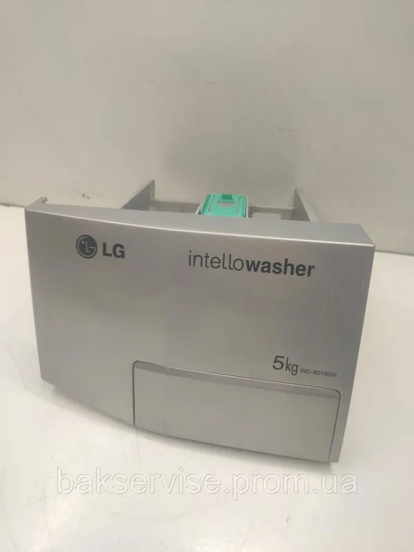 Порошкоприймач(дозатор) для пральної машини LG WD-80185N (срібний глянець) Б/У, изображение 1