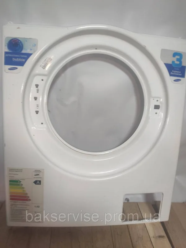 Передня кришка корпуса до пральної машини Samsung WF1600WRW б/у, изображение 1