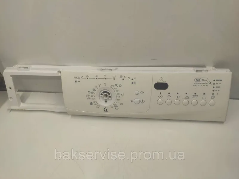 Передня панель до пральної машини Whirlpool AWO/D 43136 Б/У, зображення 1