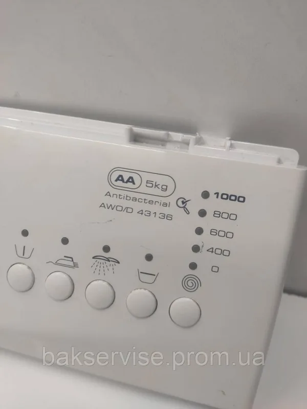 Передня панель до пральної машини Whirlpool AWO/D 43136 Б/У, зображення 7