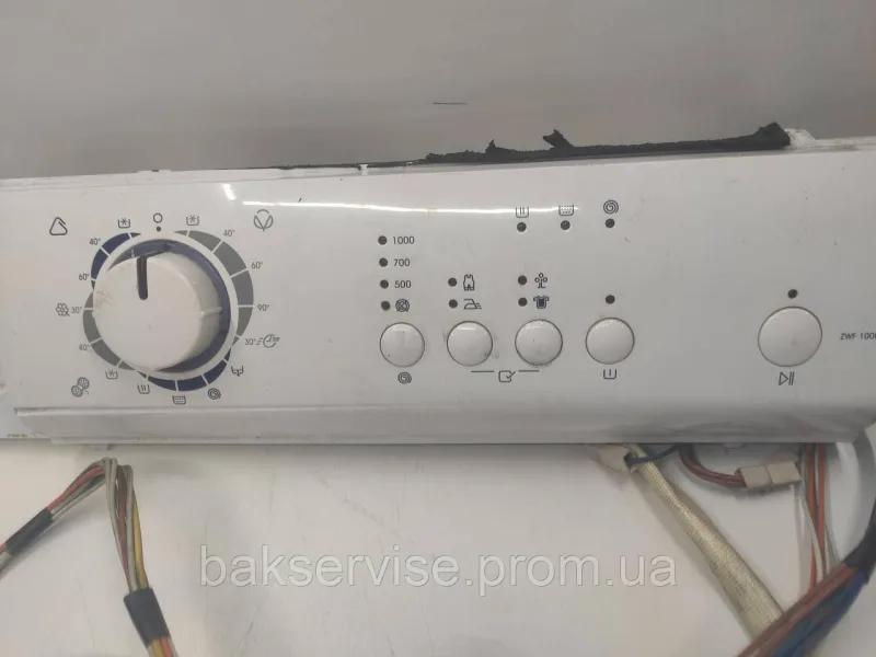 Плата упавління з проводкою до пральної машини Zanussi ZWF 1000 M Б/У, зображення 8