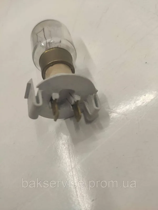 Лампочка з патроном для мікрохвильової печі 25W 240/250V (універсальна) Б/У, изображение 5