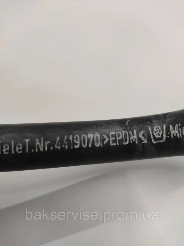 Трубка клапана(патрубок) для пральної машини MIELE 4419070 Б/У, изображение 6