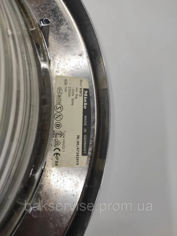 Дверки(люк) для пральної машини MIELE NOVOTRONIC W972 Б/У, изображение 9