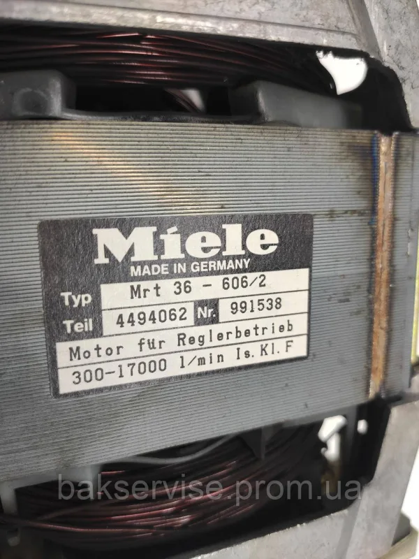 Двигун(мотор) для пральної машини Miele Mrt 36-606/2 (10 контактів) Б/У, зображення 9