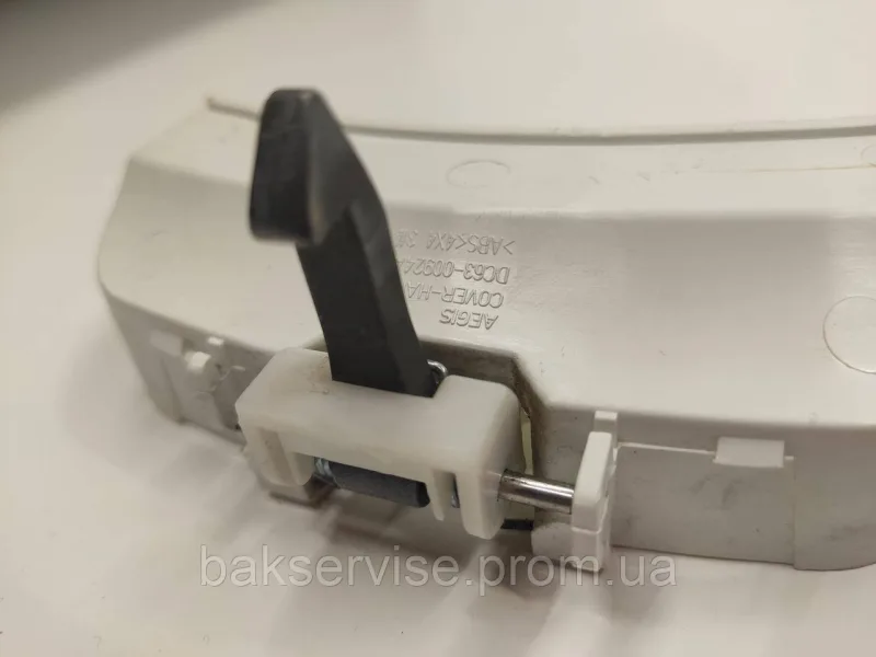 Комплект ручки люка (ручка, накладка, крючок) пральної машини Samsung DC64-01948A Б/У, зображення 7