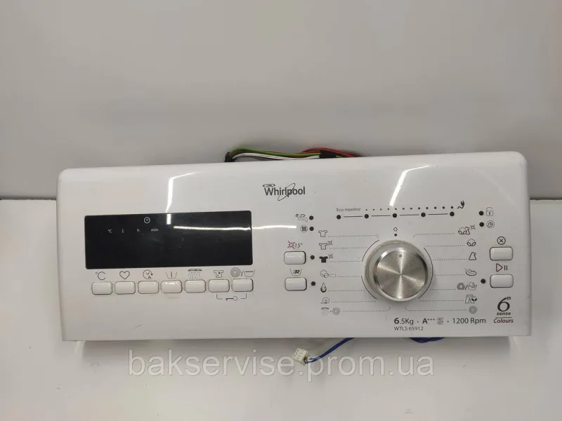 Плата управління до пральної машини Whirlpool WTLS 65912 (БЕЗ ПРОВОДКИ) Б/У, зображення 1