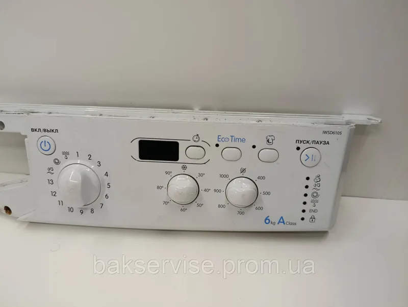 Плата управління(індикації) до пральної машини Indesit IWSD6105 Б/У, изображение 2