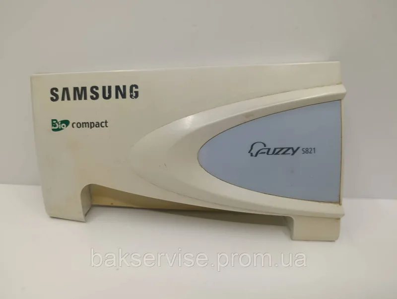 Панель (передня) порошкоприймача для пральної машини Samsung Fuzzy S821 Б/У, изображение 1