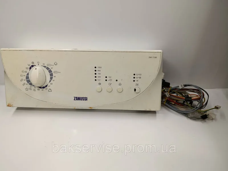 Плата управління(індикації) з проводкою до пральної машини Zanussi ZWY 1100 Б/У, изображение 1