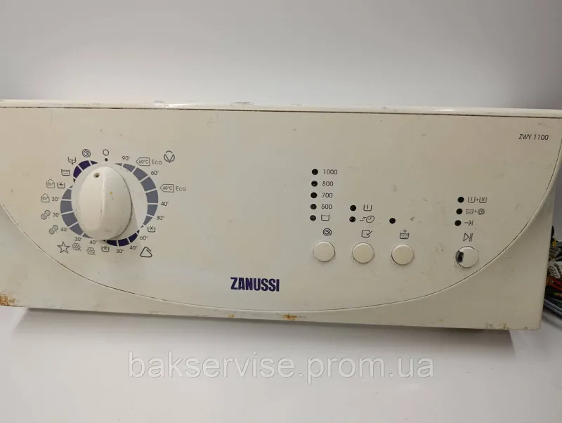 Плата управління(індикації) з проводкою до пральної машини Zanussi ZWY 1100 Б/У, изображение 2