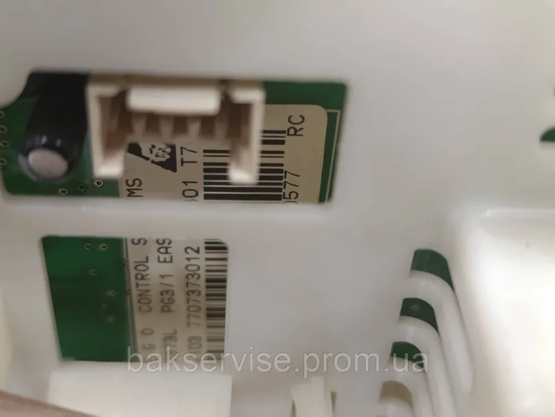 Плата управління(індикації) БЕЗ ПРОВОДКИ до пральної машини Gorenje WA63100 Б/У, зображення 2