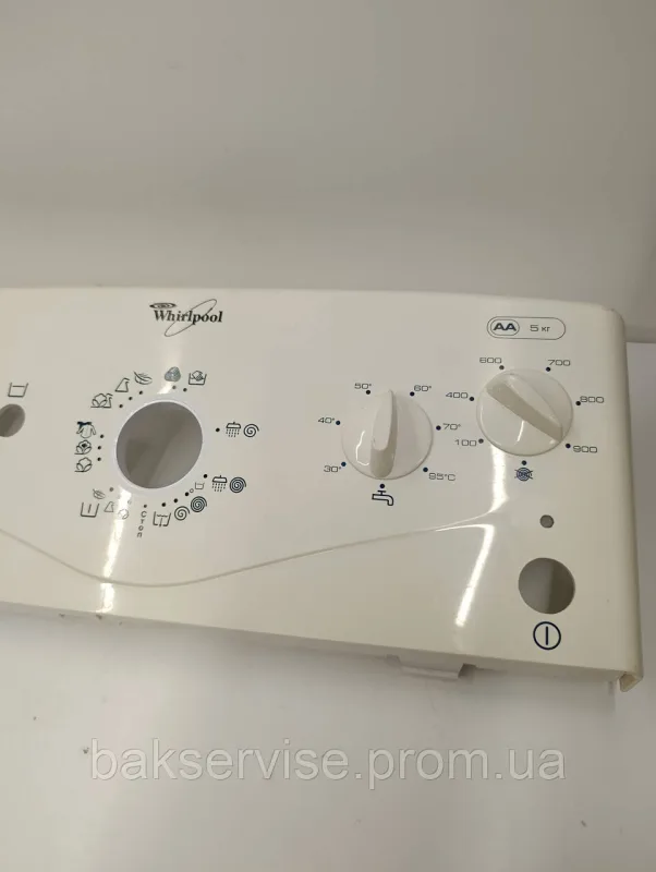 Передня панель(пластик) до пральної машини Whirlpool AWT 2296 Б/У, зображення 6
