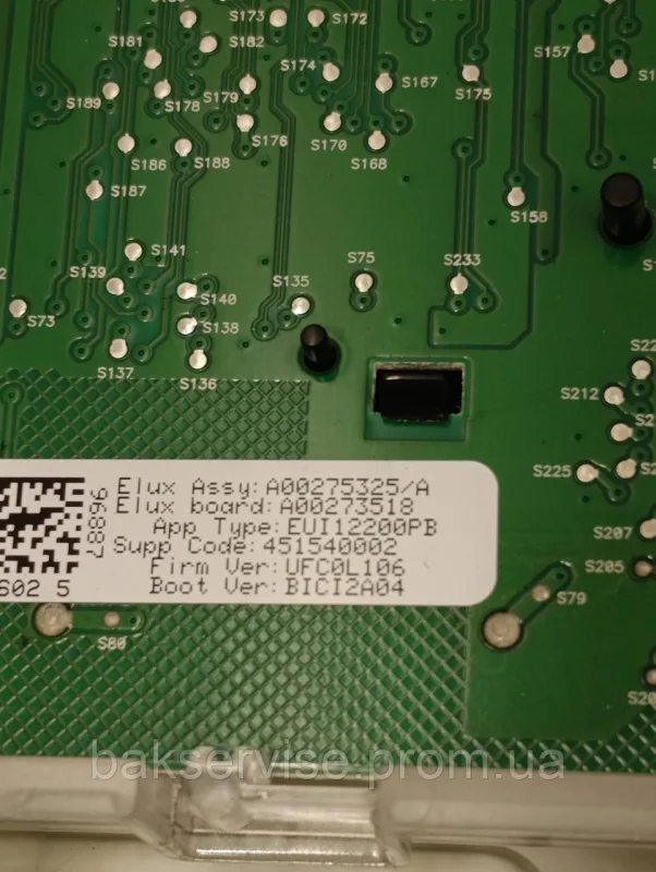 Плата управління(індикації) до пральної машини Electrolux EWT1062TDW Б/У, зображення 8