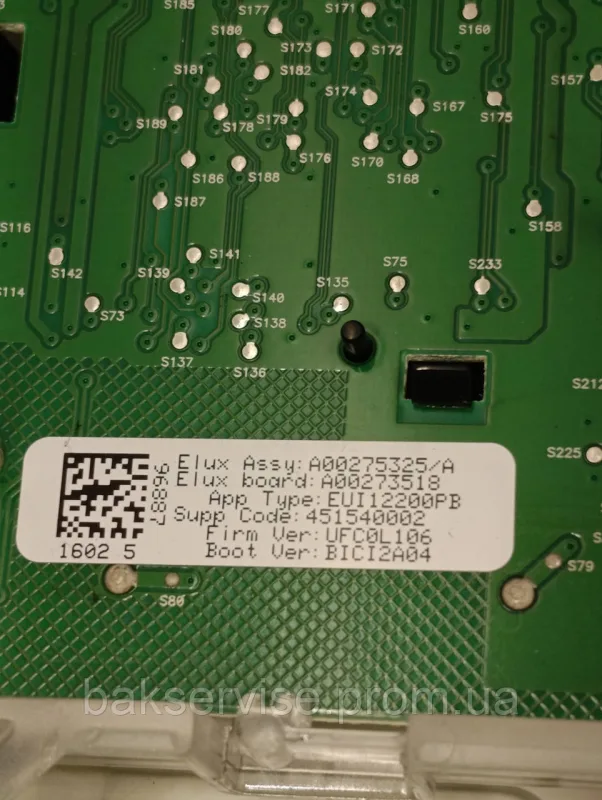 Плата управління(індикації) до пральної машини Electrolux EWT1062TDW Б/У, зображення 9