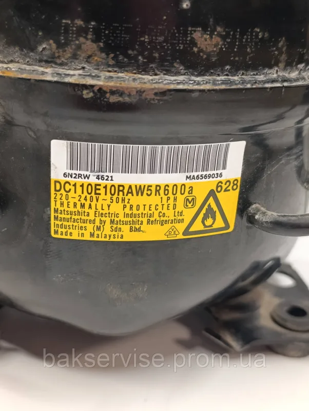 Компресор  до холодильника Matsushita DC110E10RAW5R600a Б/У, изображение 6