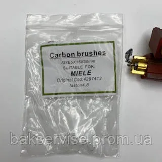 Щітки мотора до пральної машини MIELE (4297410, 4297411, 4297412) резиновий корпус, 5*15 склеєні!! SOFT . 6 Om, изображение 2