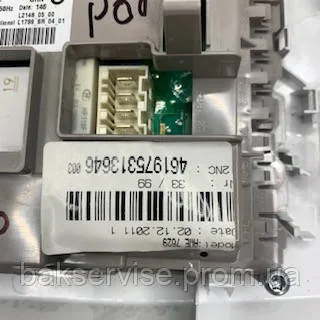 Модуль (Плата) для пральної машини Whirlpool Б/У 461975313646 AWE7629 W10416031/A, изображение 3