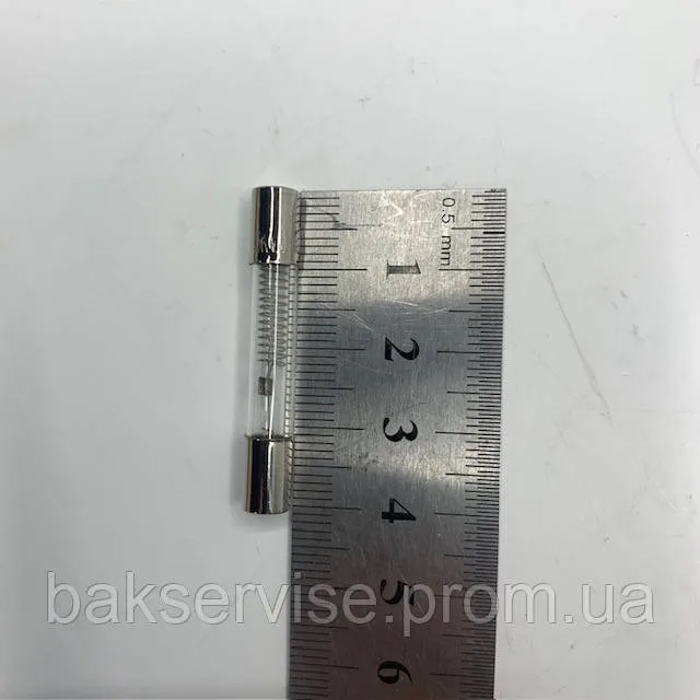 Високовольтний запобіжник 0,8A, 5 kV, 6x40 мм, зображення 3