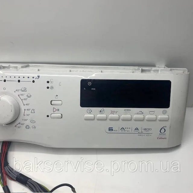 Панель керування пральної машини 46197142874,  46197142531 Whirpool AWO/C 6314 б/у, изображение 4