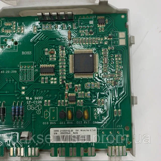 Електронний модуль (плата) для пральної машини  Indesit WISL 92, плата для пральної машинки 215009152.00 Б/У, изображение 9