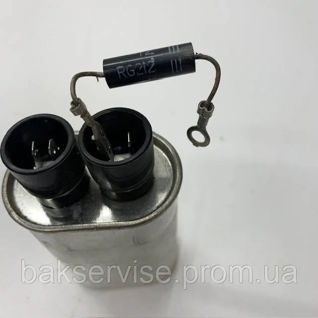 Конденсатор високовольтний мікрохвильової печі Daewoo KOR-63D7SLA б/у 21CH984S075Q  0.98 mf 2100v, изображение 5