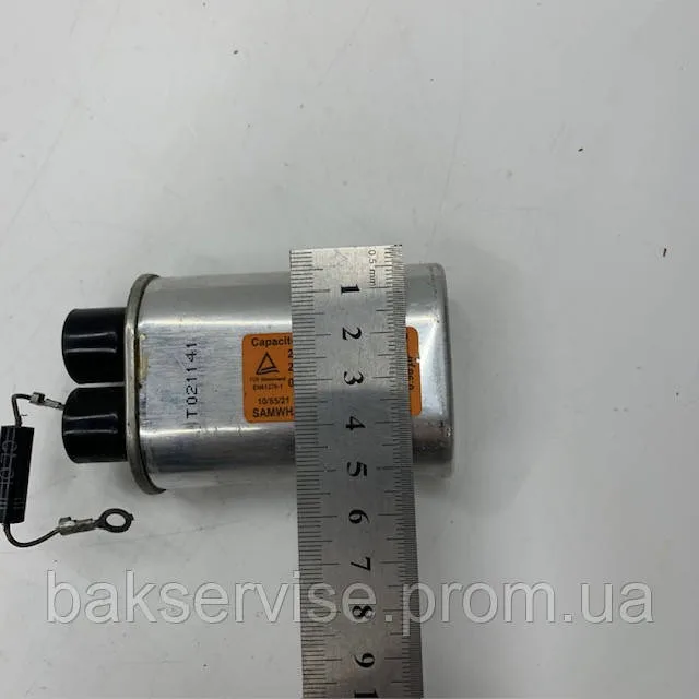 Конденсатор високовольтний мікрохвильової печі Daewoo KOR-63D7SLA б/у 21CH984S075Q  0.98 mf 2100v, изображение 7
