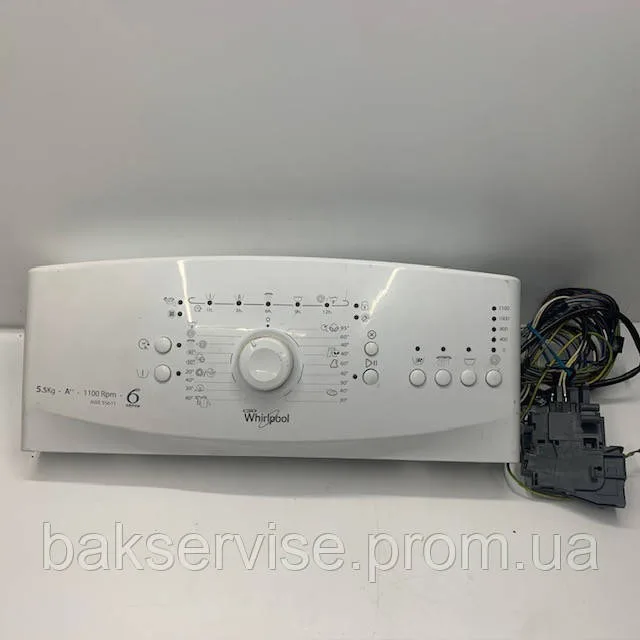 Передня панель управління до пральної машини Whirlpool AWE 55611 б/у, изображение 1