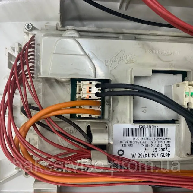 Плата управління до пральної машини Whirlpool AWE 6619 (БЕЗ ПРОВОДКИ) Б/У, изображение 4