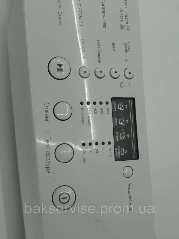Передня панель(пластик) до пральної машини LG MGC36874801 Б/У, зображення 9