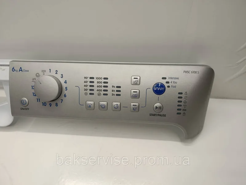 Плата управління(індикації) до пральної машини Indesit PWSE 6108 S Б/У, зображення 2