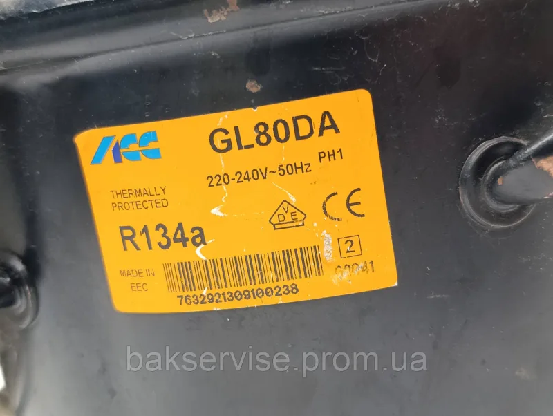 Компресор  до холодильника Cubigel (ACC) GL80DA R134a Б/У, изображение 6