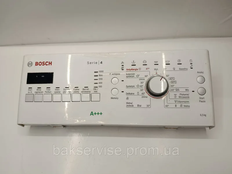 Плата управління(індикації) до пральної машини Bosch 858412149040 Б/У, зображення 1