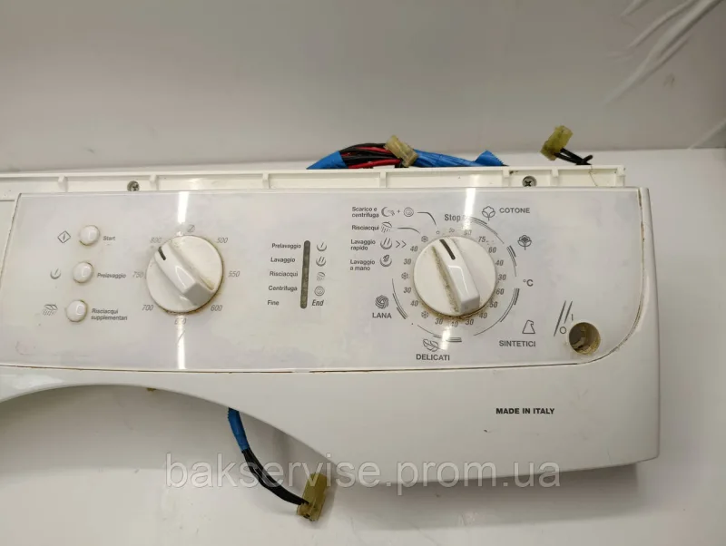 Плата управління(індикації) до пральної машини ARDO AE800x Minisel 800r з проводкою Б/У, изображение 2