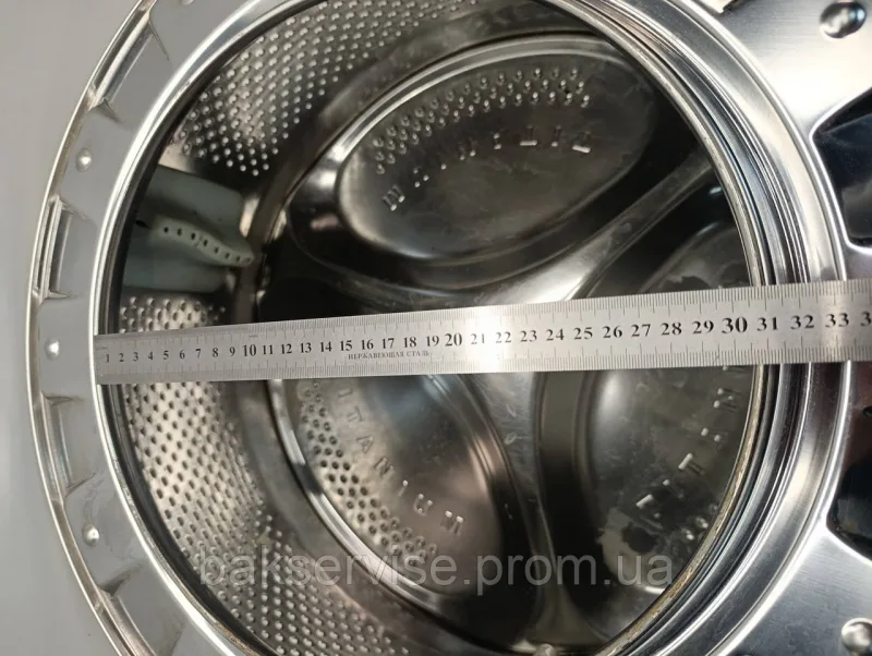 Барабан для пральної машинкии(без ребер) Ariston Б/У(під люк 310 мм), зображення 5