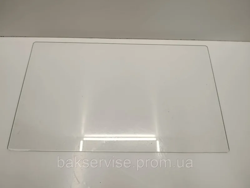 Полиця(скляна) над нижнім ящиком морозильної камери Indesit 481010667585 Б/У 420*250mm, изображение 1