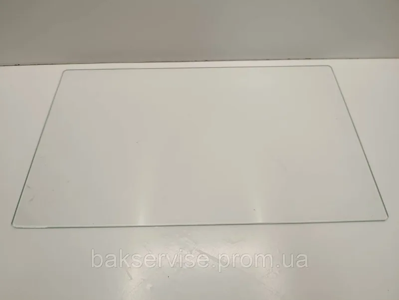Полиця(скляна) над нижнім ящиком морозильної камери Indesit 481010667585 Б/У 420*250mm, изображение 3
