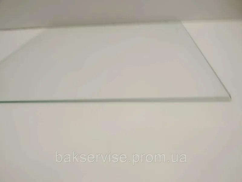 Полиця(скляна) до верхнього ящика морозильної камери Indesit 481010668655 Б/У 420*365 mm, изображение 4