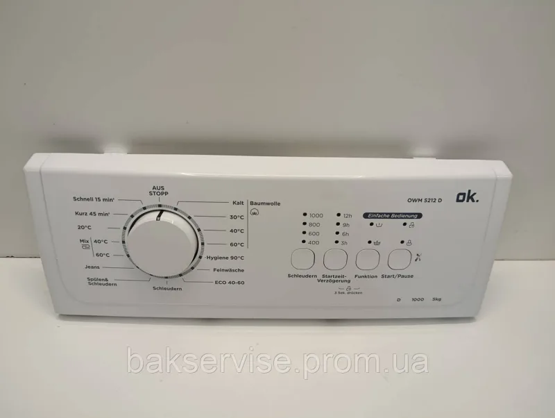 Плата управління(індикації) до пральної машини OK MS381WT311966401 Б/У, изображение 1