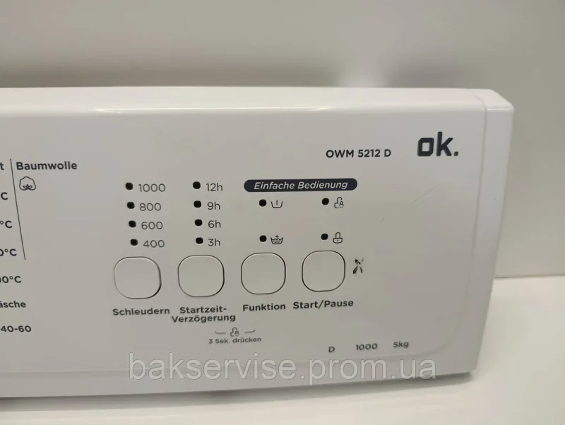 Плата управління(індикації) до пральної машини OK MS381WT311966401 Б/У, изображение 2