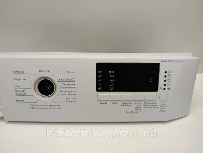 Плата управління(індикації) до пральної машини Beko WMB 61031 CS PTM Б/У без проводки, изображение 2