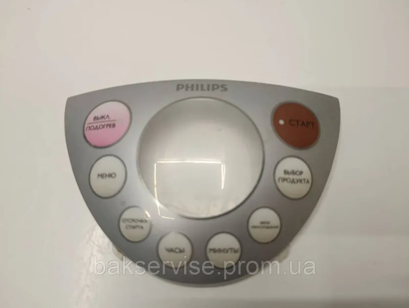 Верхній пластик плати управління до мультиварки Philips HD3039/40 Б/У, зображення 7