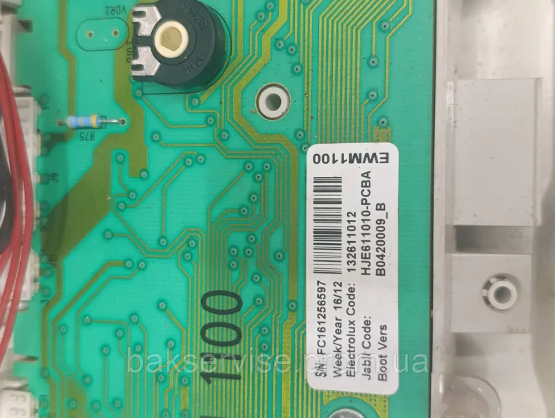 Плата управління(індикації) до пральної машини Electrolux EWT 106211 W Б/У БЕЗ ПРОВОДКИ, изображение 8
