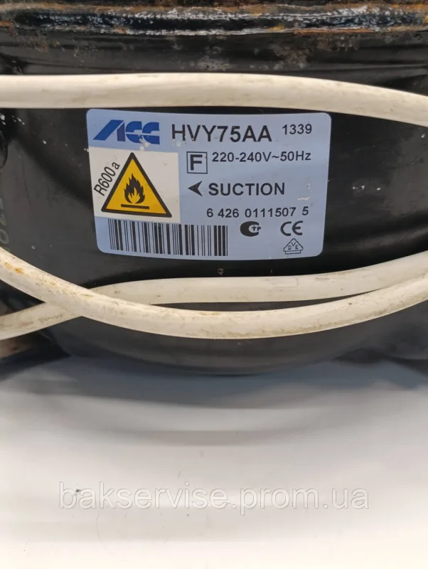 Компресор до холодильника  SECOP(ACC) HVY75AA R600a 117W Б/У, зображення 6