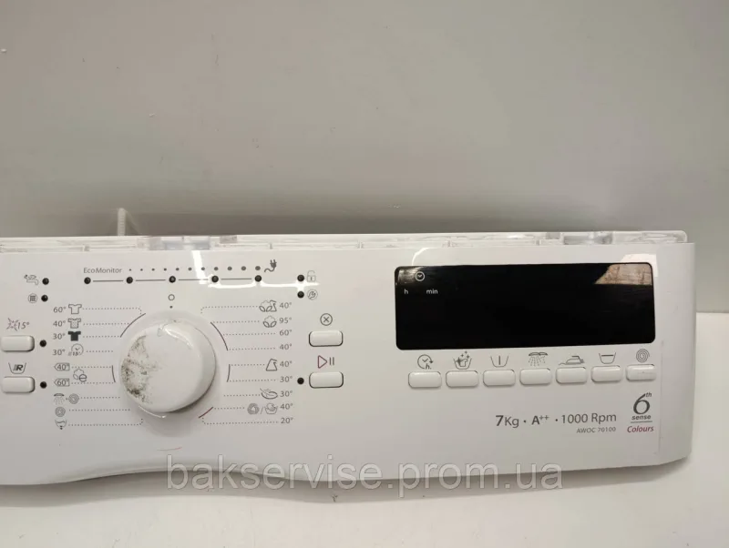 Плата управління(індикації) до пральної машини Whirlpool AWOC 70100 Б/У без проводки, изображение 5
