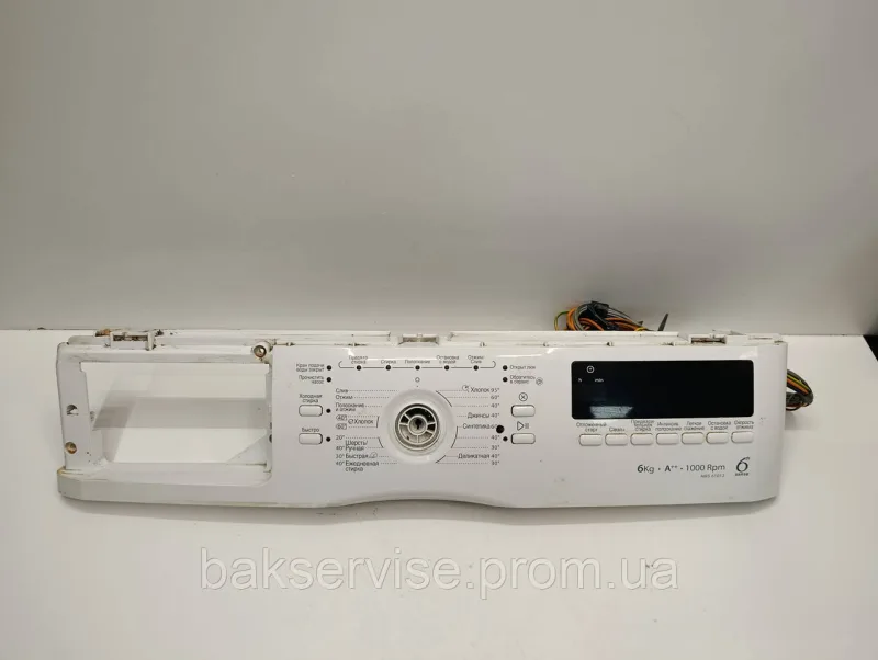 Плата управління(індикації) до пральної машини Whirlpool AWS 61012 Б/У без проводки, зображення 1